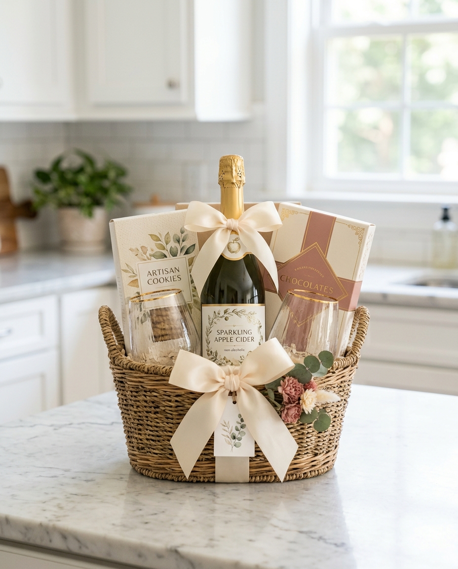 Sparkling Celebrations — gift basket by Hidden View Farm Baskets & Blessings